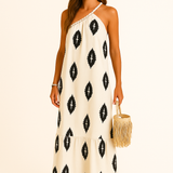 Vestido Fiorella Longo Nula Manga