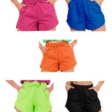 Kit 5 Short Soltinho Laço Curto Feminino Cintura Bermuda Top