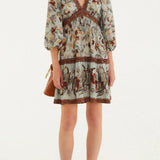 VESTIDO FARM CURTO RETROPICO LENCO