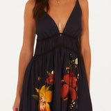 Vestido Curto Estampado Floral Diva