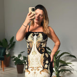 Vestido Midi Milena Preto Farm