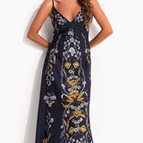 VESTIDO FARM ALCA AZUL FLORAL MAYE