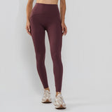 Calça Legging Premium com Bolso e Recortes Tecido Texturizado Lilás LG2390