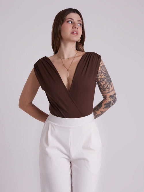 Body Transpassado Emma Marrom