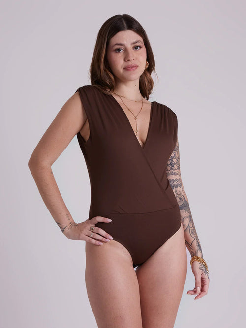 Body Transpassado Emma Marrom