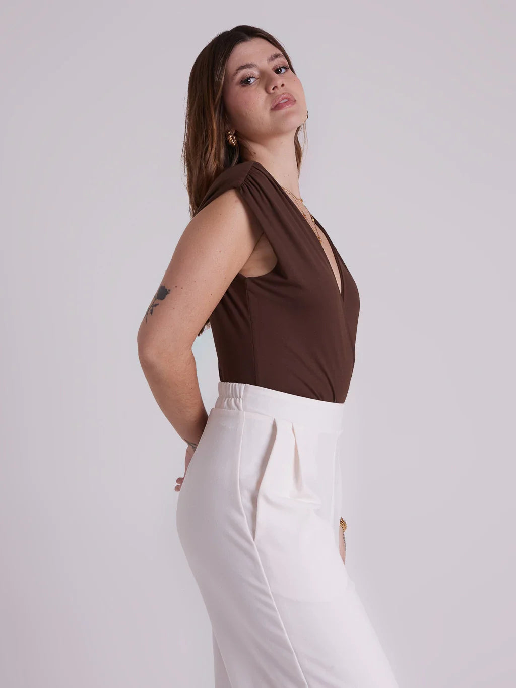 Body Transpassado Emma Marrom