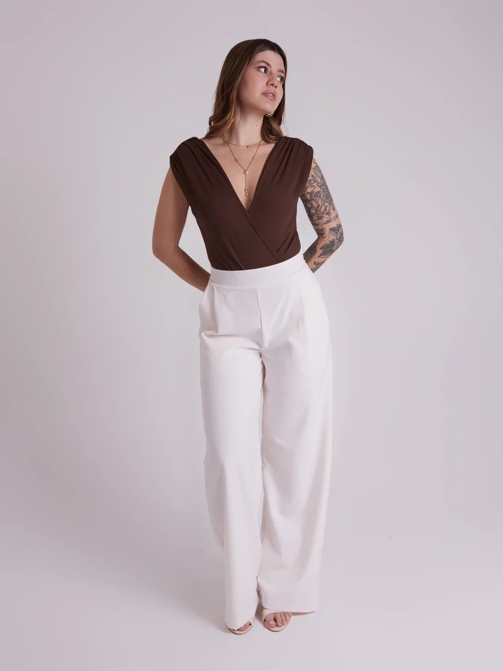 Body Transpassado Emma Marrom