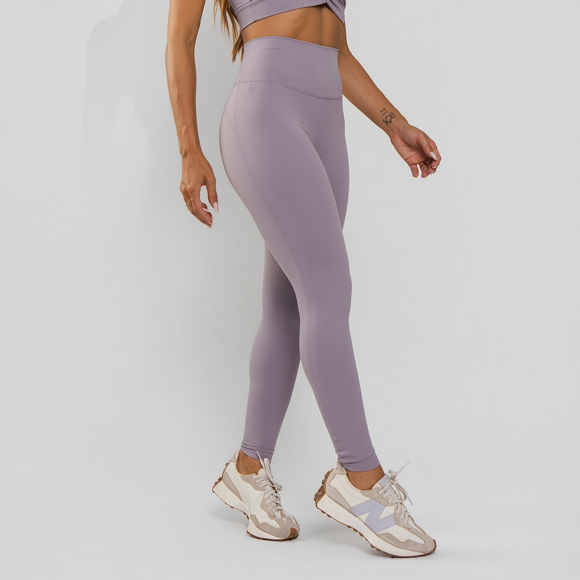 Calça Legging Cós Largo Anatômico Poliamida Premium Lilás LG2400