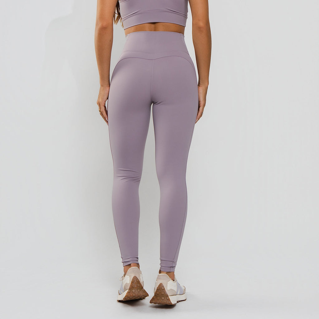 Calça Legging Cós Largo Anatômico Poliamida Premium Lilás LG2400