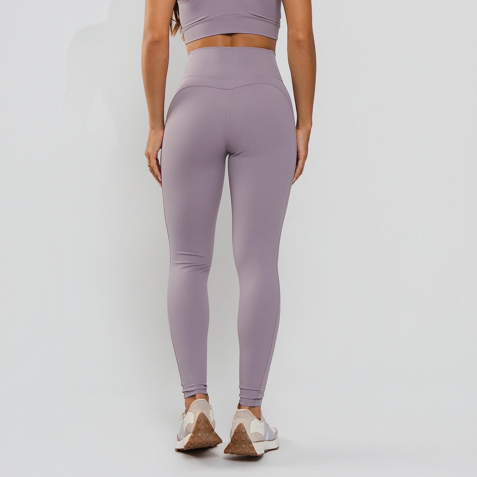 Calça Legging Cós Largo Anatômico Poliamida Premium Lilás LG2400