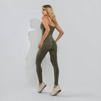 Calça Legging Poliamida Corte Básico Cintura Alta Militar LG2410