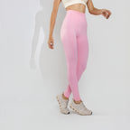 Calça Legging Poliamida Corte Básico Cintura Alta Rosa LG2409