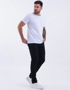 Calça Skinny Preta Masculina Jeans Com Elastano Lycra