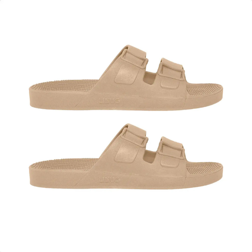 Sandália Chinelo Linus Unissex Clássica Pvc Slip On Areia