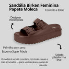 Sandália Chinelo Papete Moleca Feminina Birken Confortável