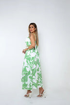 Conjunto Saia  Envelope E Cropped Com Amarração - Verão
