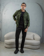 Camisa Social Masculina Xadrez Manga Longa Casual Inverno