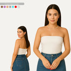 Cropped Top Faixa Tomara Que Caia Tube Blogueira Sensual