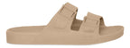 Sandália Chinelo Linus Unissex Clássica Pvc Slip On Areia