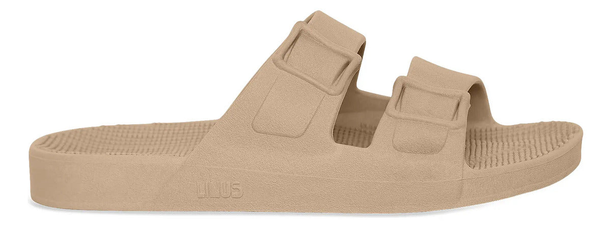 Sandália Chinelo Linus Unissex Clássica Pvc Slip On Areia