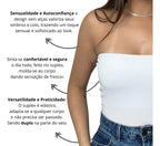 Cropped Top Faixa Tomara Que Caia Tube Blogueira Sensual