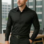 Camisa Social Masculina Slim Fit Premium Passa Facil