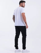 Calça Skinny Preta Masculina Jeans Com Elastano Lycra