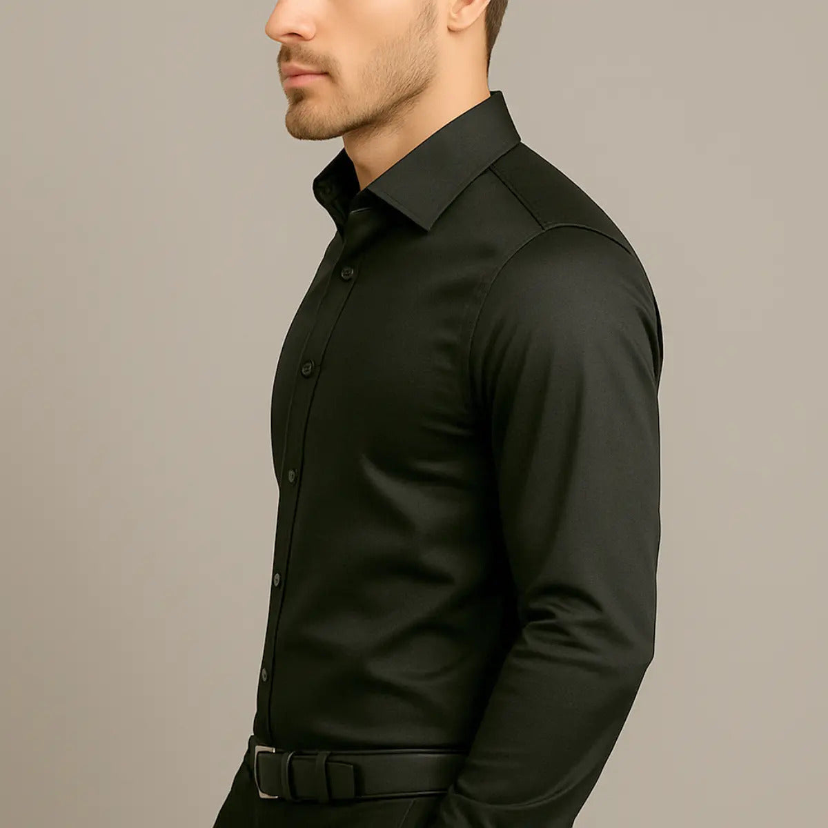 Camisa Social Masculina Slim Fit Premium Passa Facil