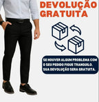 Calça Alfaiataria Masculina Slim Fit Premium Social