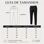Calça Alfaiataria Masculina Slim Fit Social Sport Fino