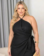 Macaquinho Vestido Festa Plus Size Short Saia Soltinho Luxo