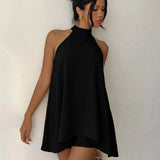 Conjunto Feminino Vestido Soltinho Frente Unica Short Verão