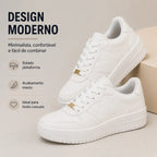 Tênis Branco Vizzano Feminino Casual  Airforce Confortavel
