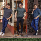 Kit 3 Calças Jeans Masculina Modelo Slim Envio Imediato