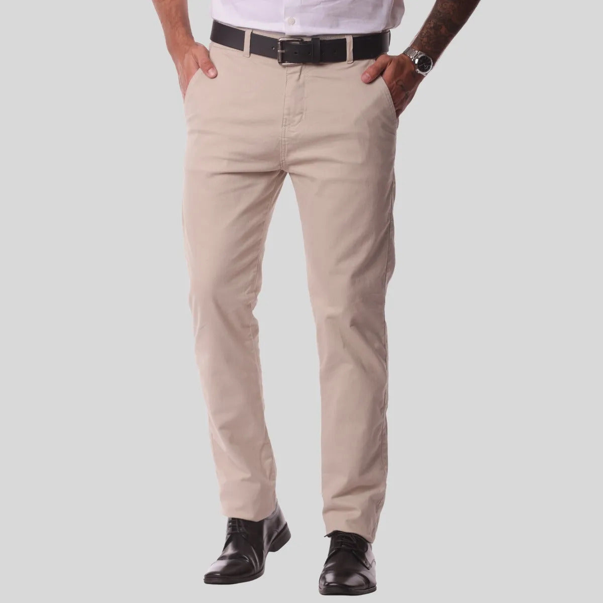 Kit 3 Calça Masculina Sarja Slim Alfaitaria Esporte Fino