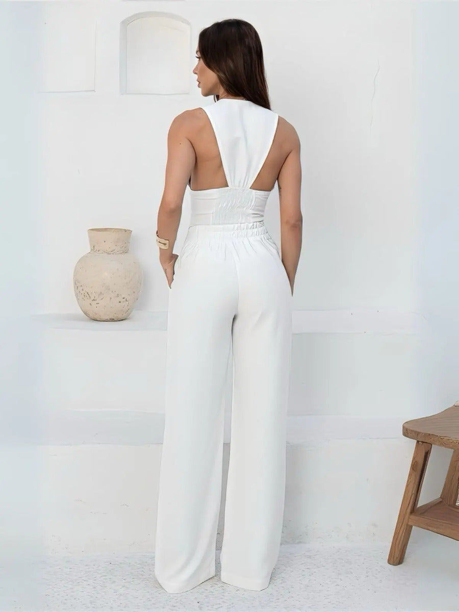 Conjunto Alfaiataria Colete Calça Pantalona Alfaiataria Luxo