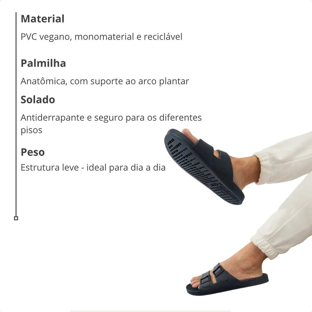 Sandália Chinelo Unissex Linus Clássica Pvc Slip Eclipse