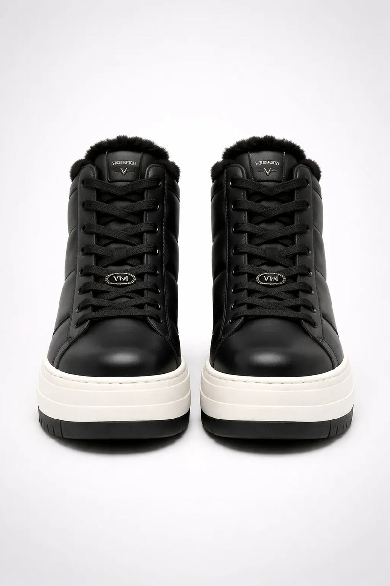 Bota Feminina Via Marte Cano Alto Forrada Conforto 306-003