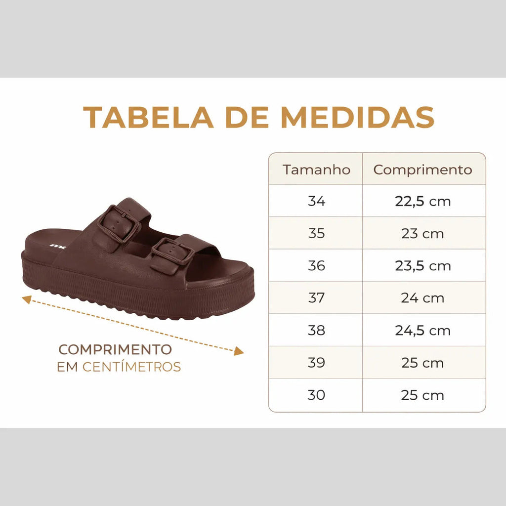 Sandália Chinelo Papete Moleca Feminina Birken Confortável