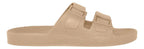 Sandália Chinelo Linus Unissex Clássica Pvc Slip On Areia