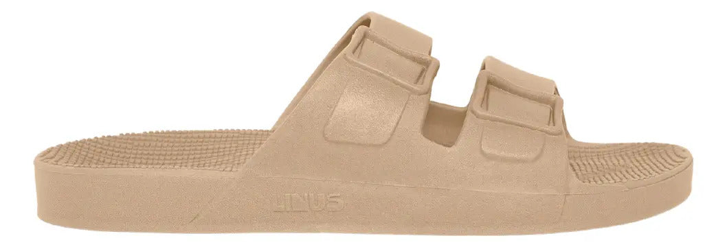 Sandália Chinelo Linus Unissex Clássica Pvc Slip On Areia
