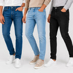 Kit 03 Calças Jeans Premium Masculina Elastano Dia A Dia