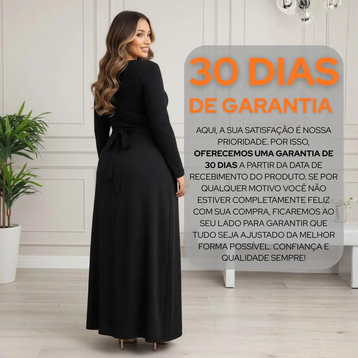 Saia Envelope Longa Regulável Transpassada De Amarrar Plus