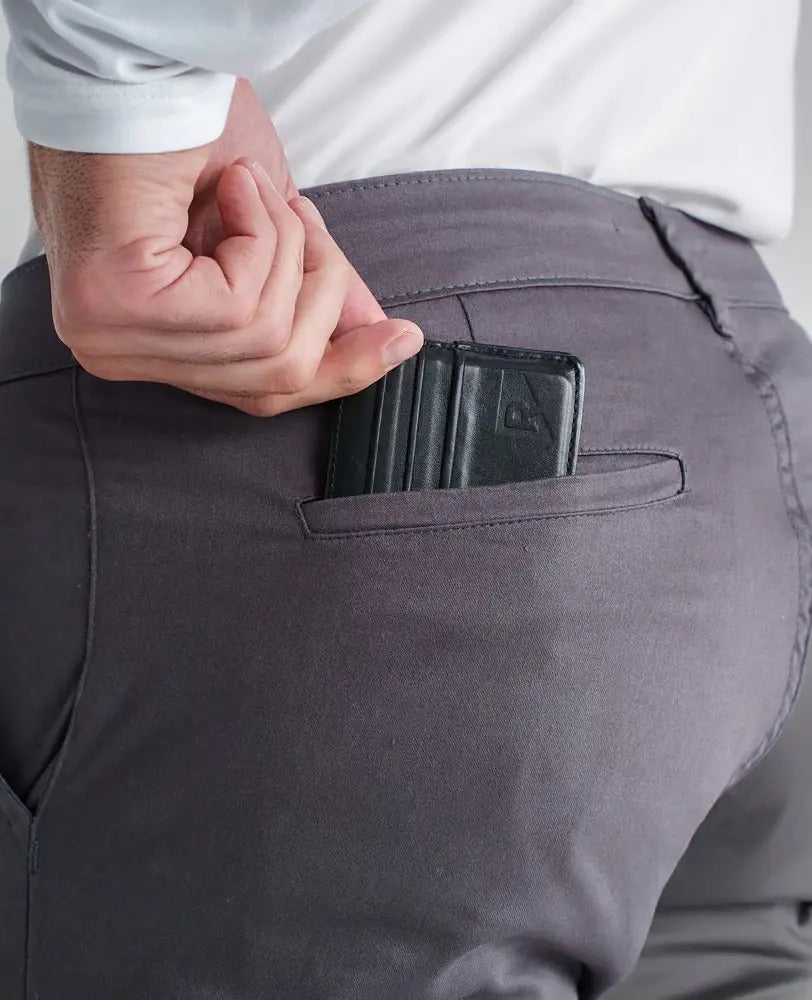 Calça Sarja Masculina Slim Elastano Bolso Faca Esporte Lycra