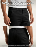 Calça Masculina Sarja Esporte Fino Bolso Faca Lycra Stillger