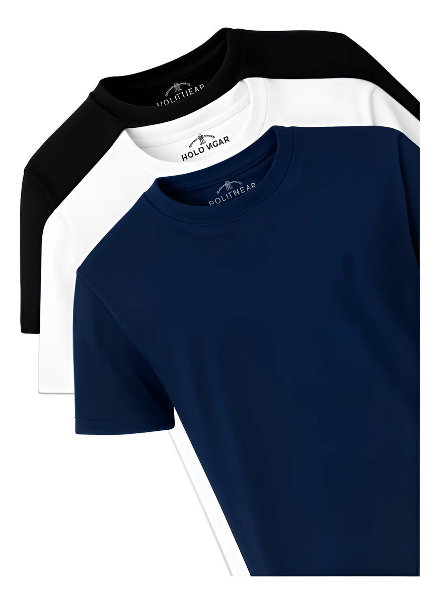 Kit 3 Camisetas Masculinas Polo Wear