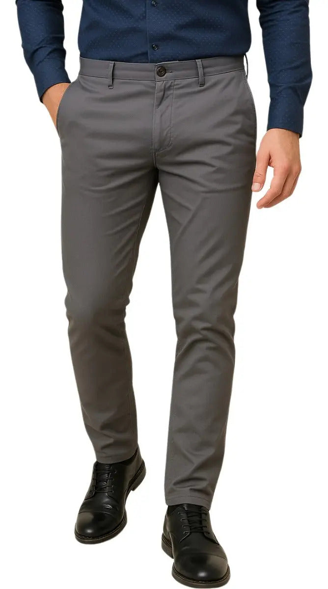 Calça Sarja Masculina Slim Elastano Bolso Faca Esporte Lycra