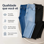 Kit 03 Calças Jeans Premium Masculina Elastano Dia A Dia