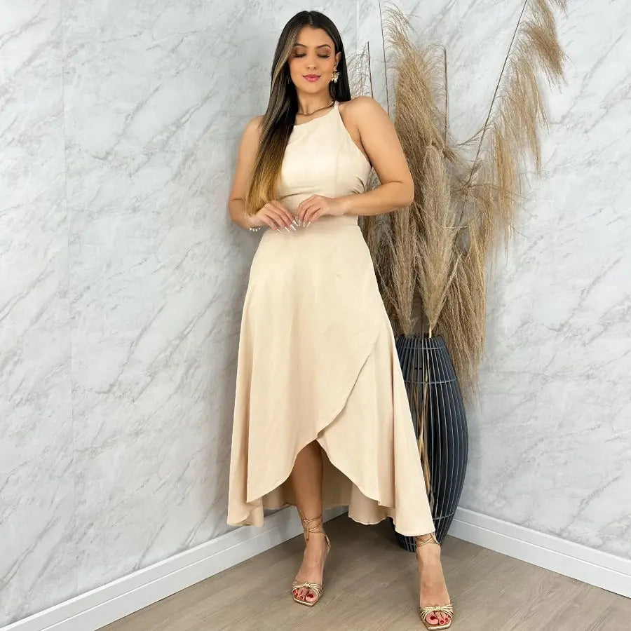 Conjunto Saia + Cropped Modelo Vestido, Social Saia Envelop