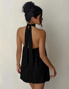 Conjunto Feminino Vestido Soltinho Frente Unica Short Verão